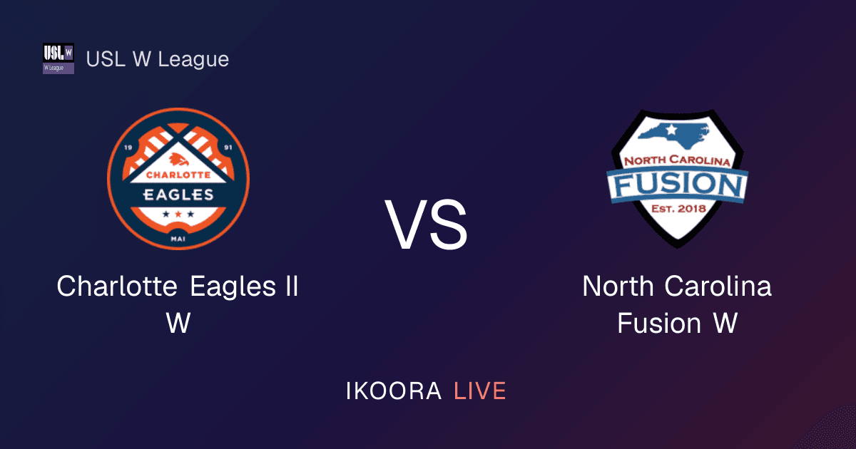 Match Preview: Charlotte Eagles II W vs North Carolina Fusion W