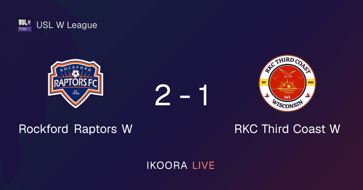 تقرير المباراة: Rockford Raptors W ضد RKC Third Coast W