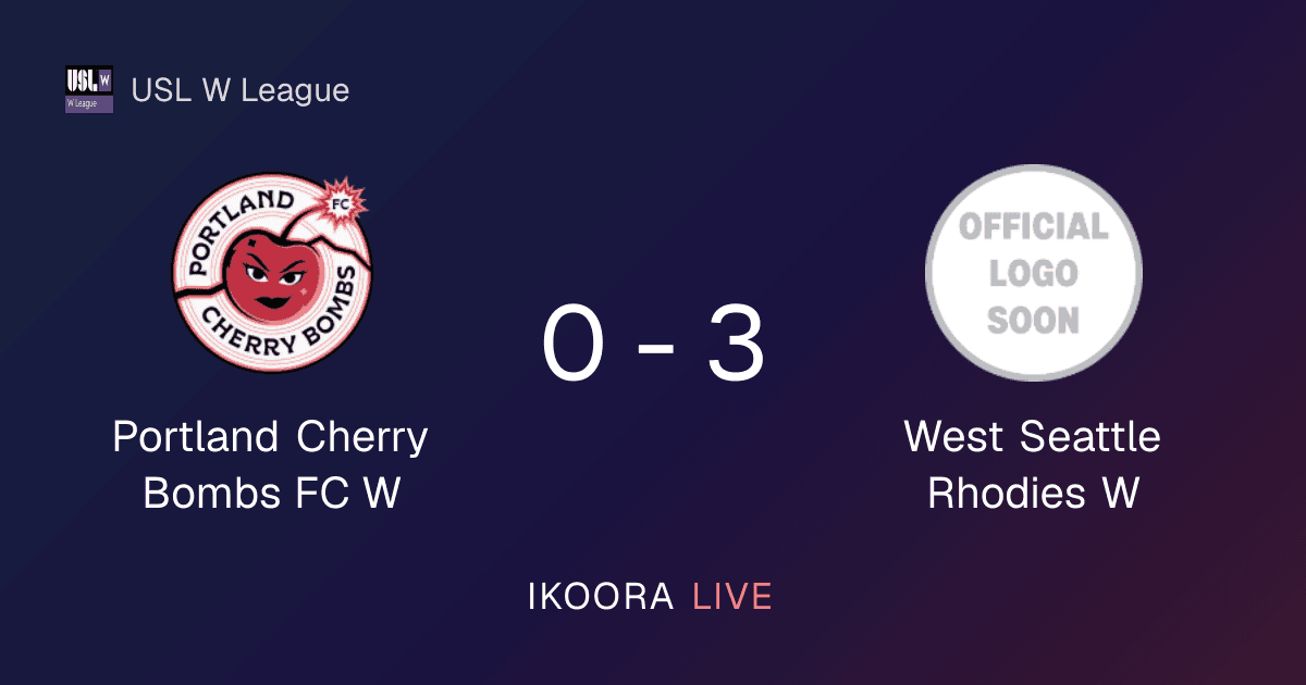 Match Report: Portland Cherry Bombs FC W vs West Seattle Rhodies W