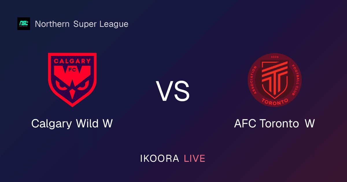 Live Preview: Calgary Wild W vs AFC Toronto W