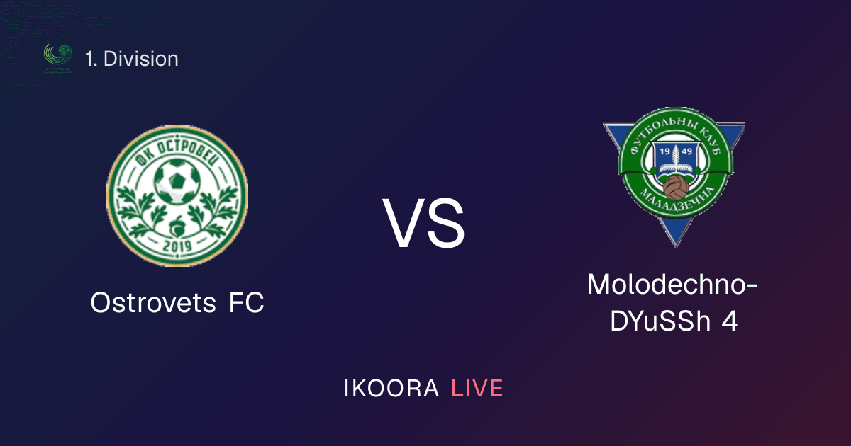 Live Preview: Ostrovets FC vs Molodechno-DYuSSh 4