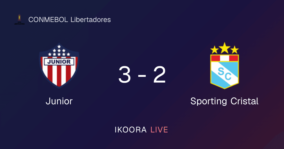 تقرير المباراة: Junior ضد Sporting Cristal