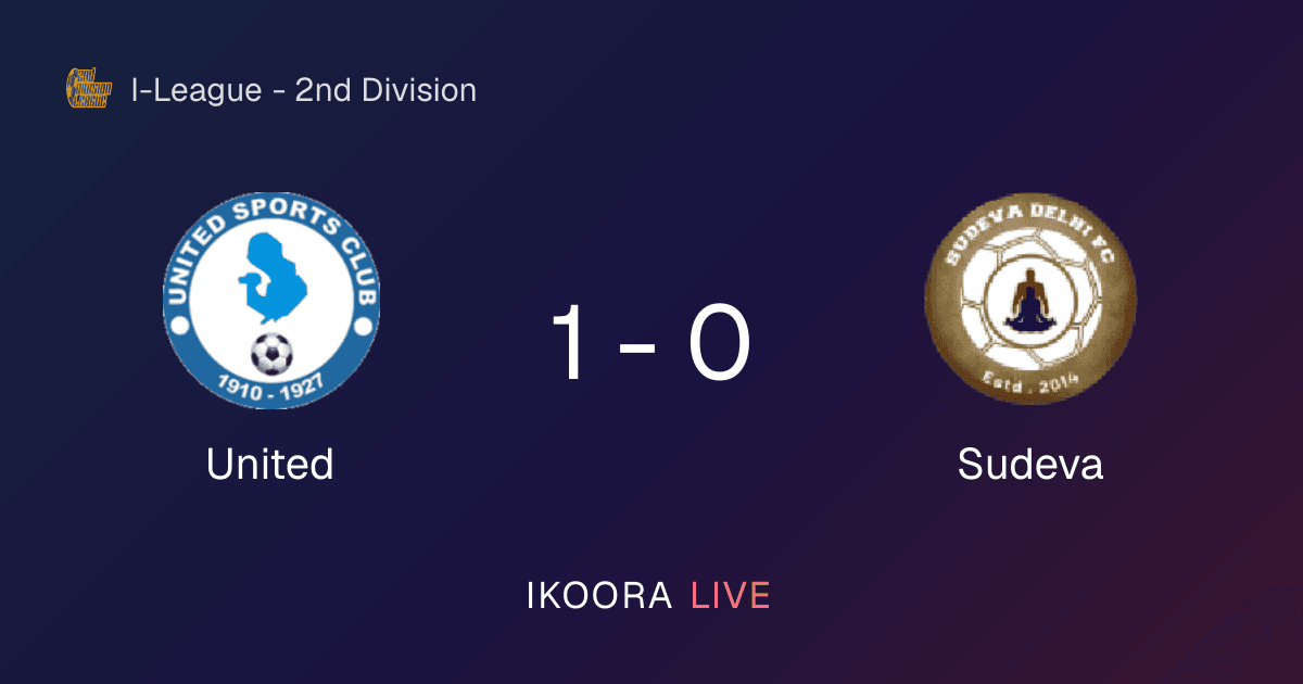 Match Report: United vs Sudeva