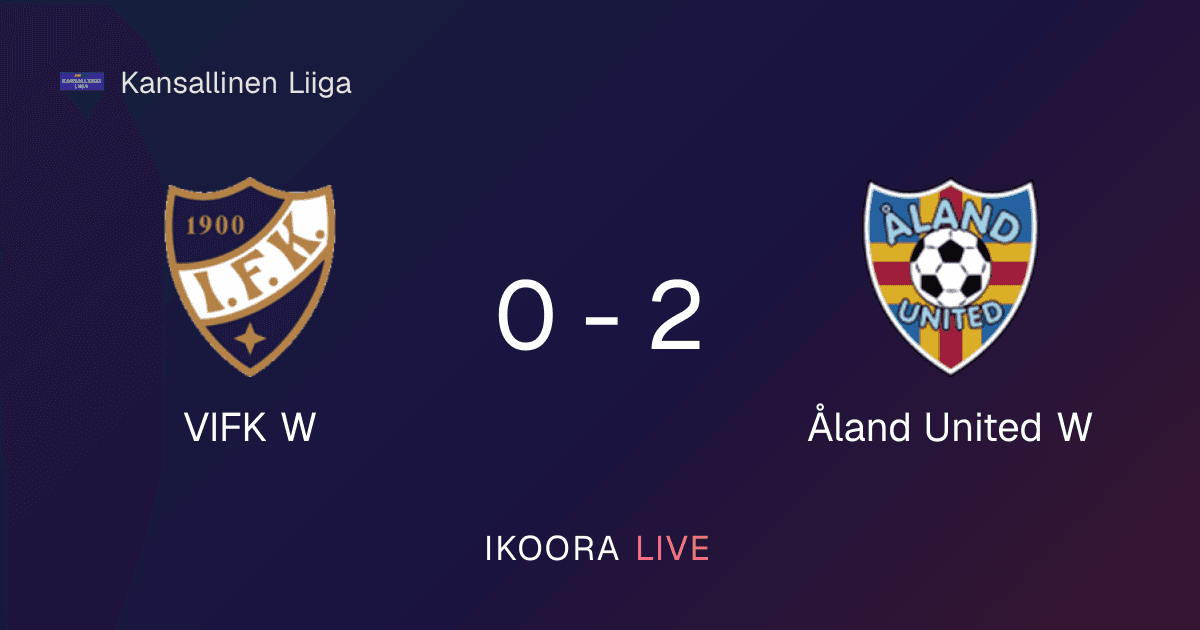 تقرير المباراة: VIFK W ضد Åland United W