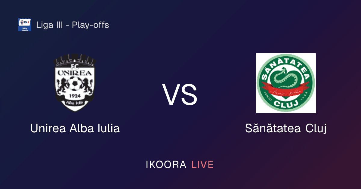 Live Preview: Unirea Alba Iulia vs Sănătatea Cluj