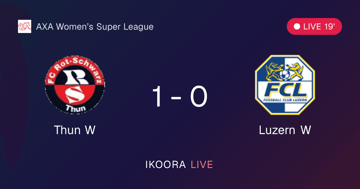 Live Preview: Thun W vs Luzern W