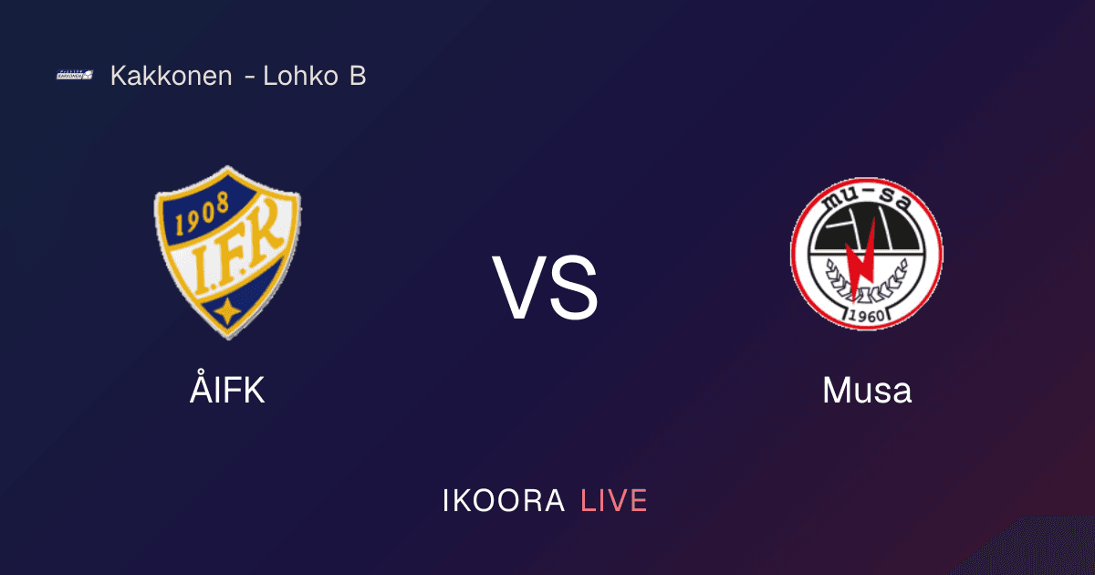 Live Preview: ÅIFK vs Musa