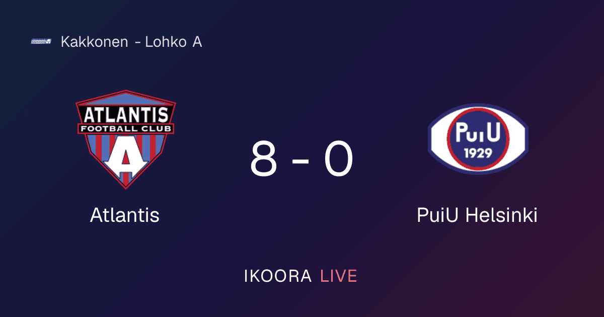 Match Report: Atlantis vs PuiU Helsinki
