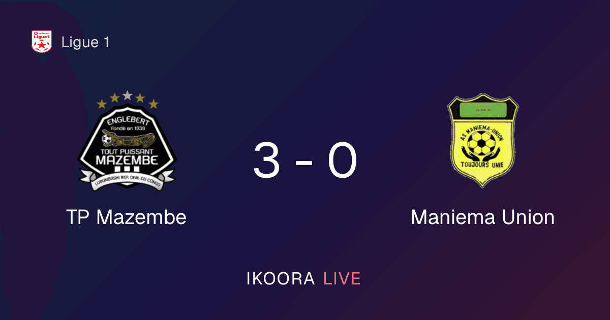 تقرير المباراة: TP Mazembe ضد Maniema Union
