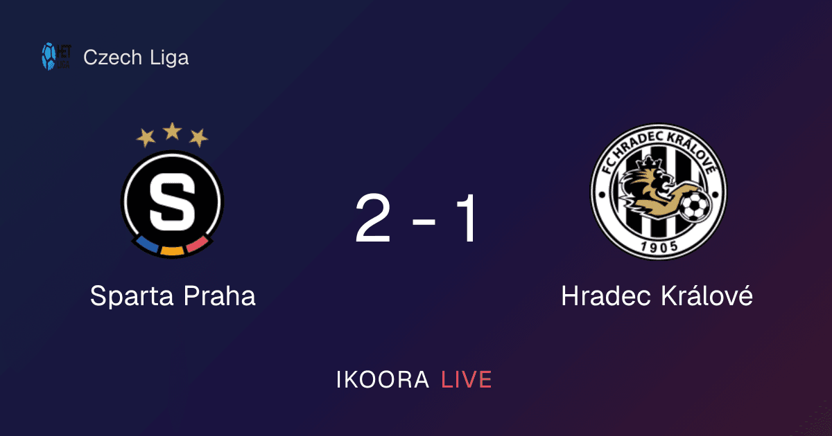 Match Report: Sparta Praha vs Hradec Králové