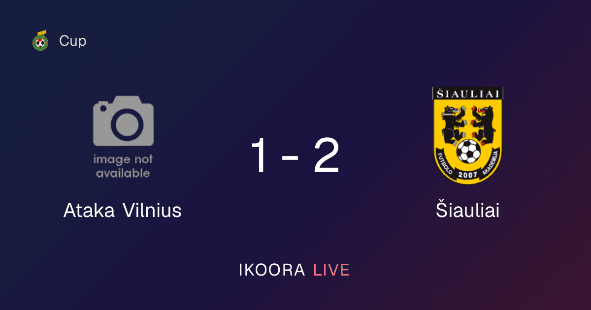 Match Report: Ataka Vilnius vs Šiauliai