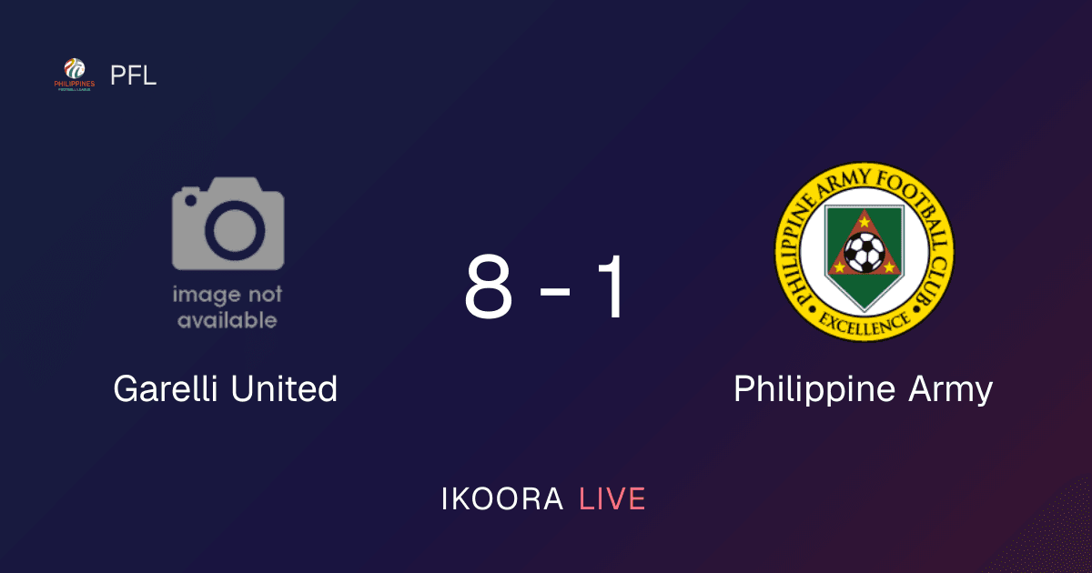Match Report: Garelli United vs Philippine Army
