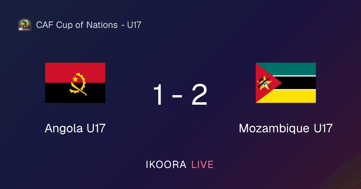 Match Report: Angola U17 vs Mozambique U17