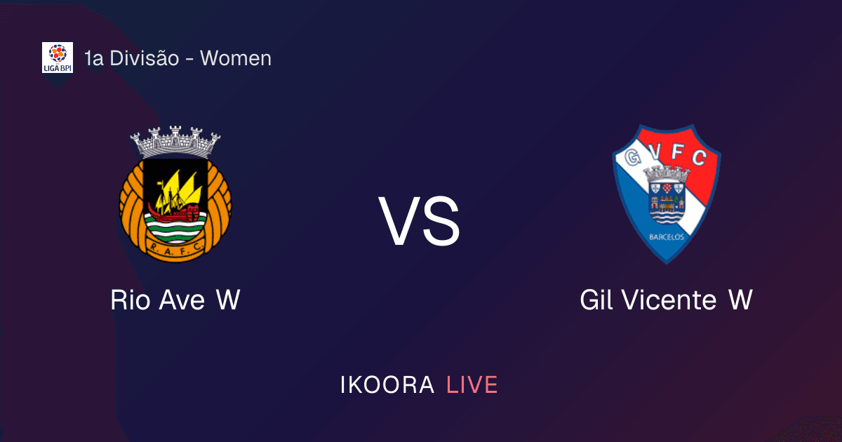 معاينة مباشرة: Rio Ave W ضد Gil Vicente W
