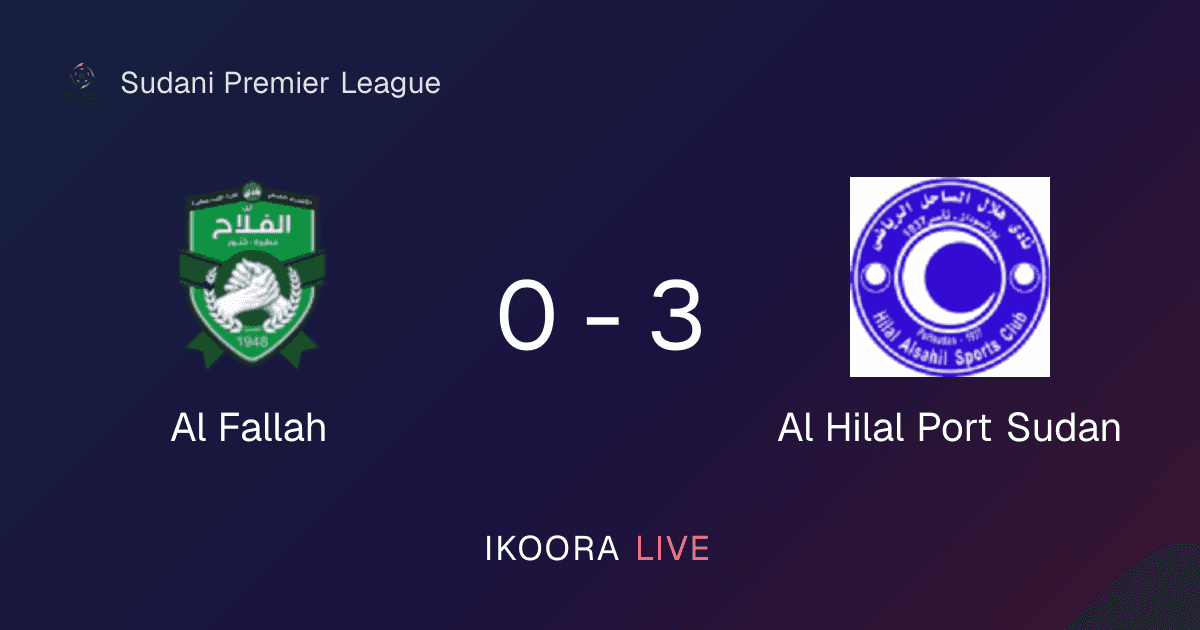 تقرير المباراة: الفلاح ضد Al Hilal Port Sudan