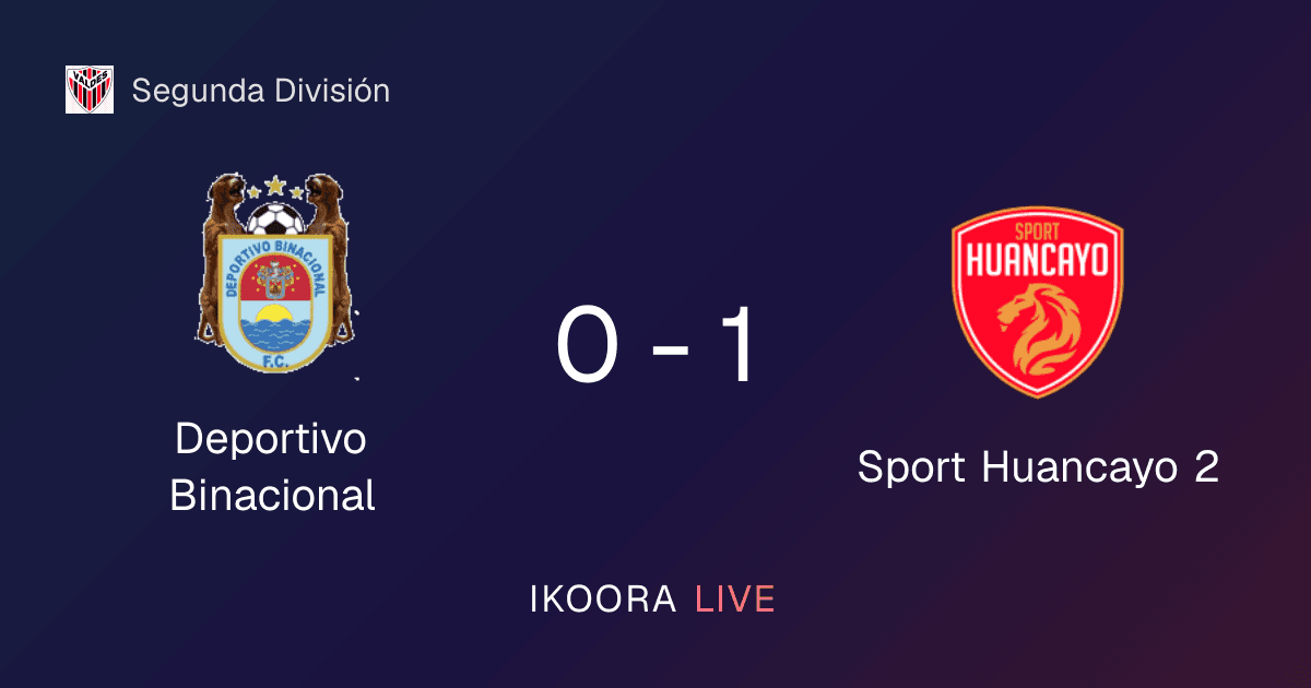 Match Report: Deportivo Binacional vs Sport Huancayo 2