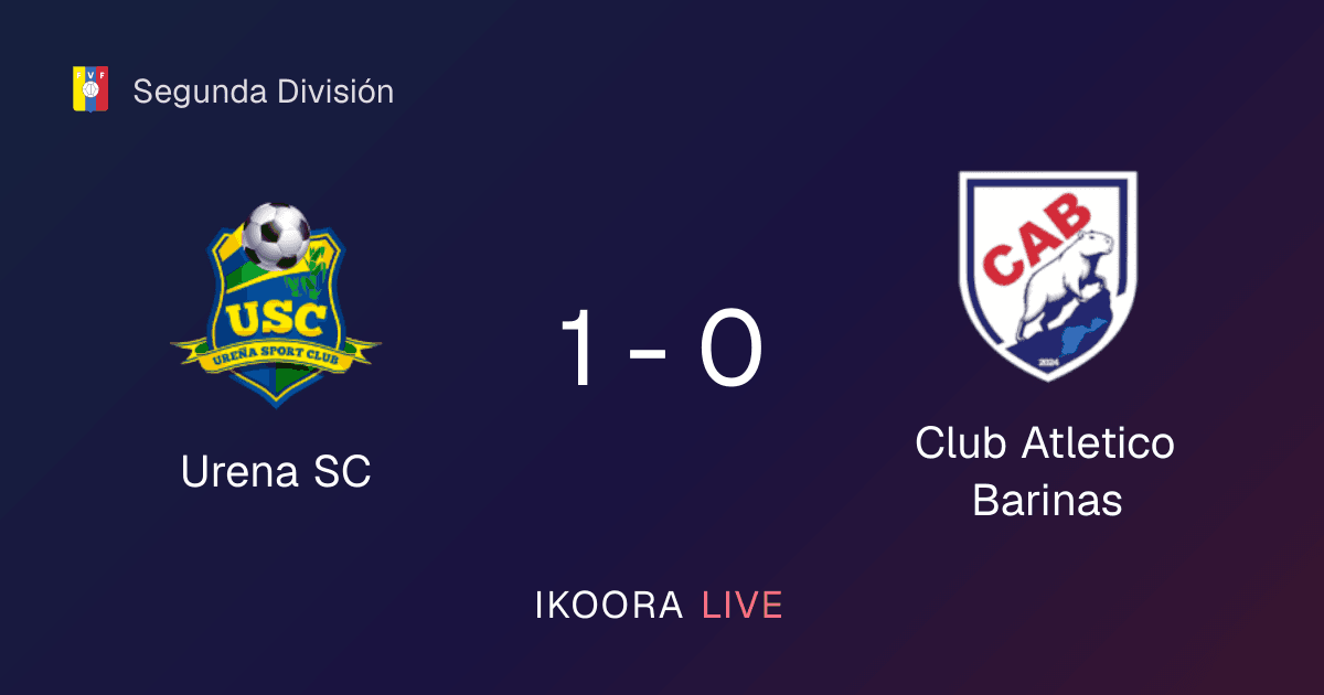Match Report: Urena SC vs Club Atletico Barinas