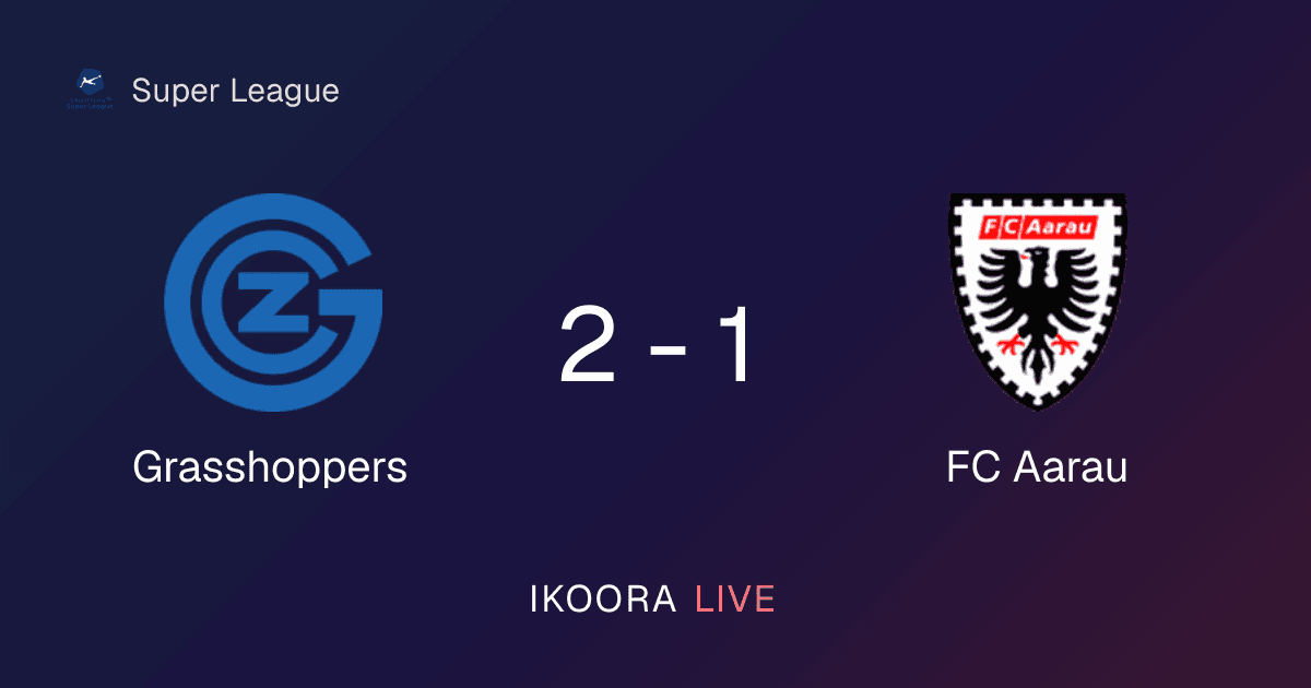 تقرير المباراة: Grasshoppers ضد FC Aarau