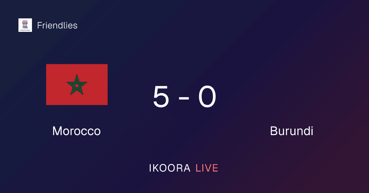 Match Report: Morocco vs Burundi