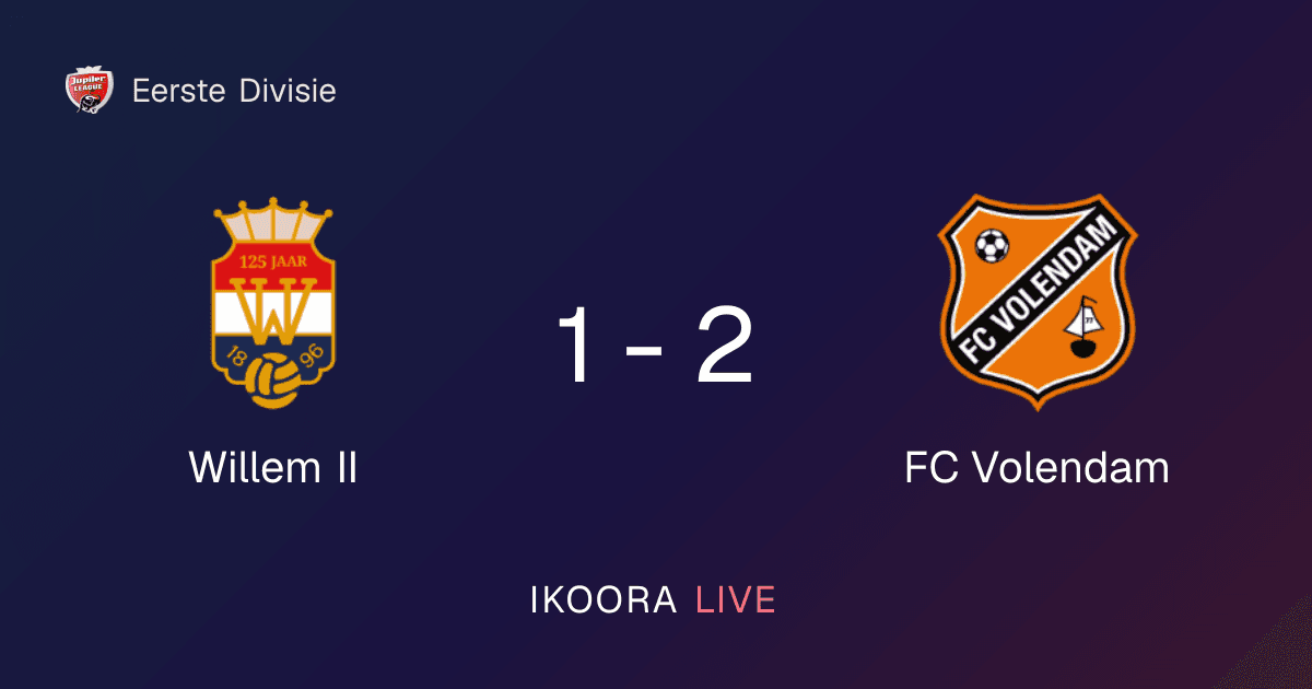 Match Report: Willem II vs FC Volendam