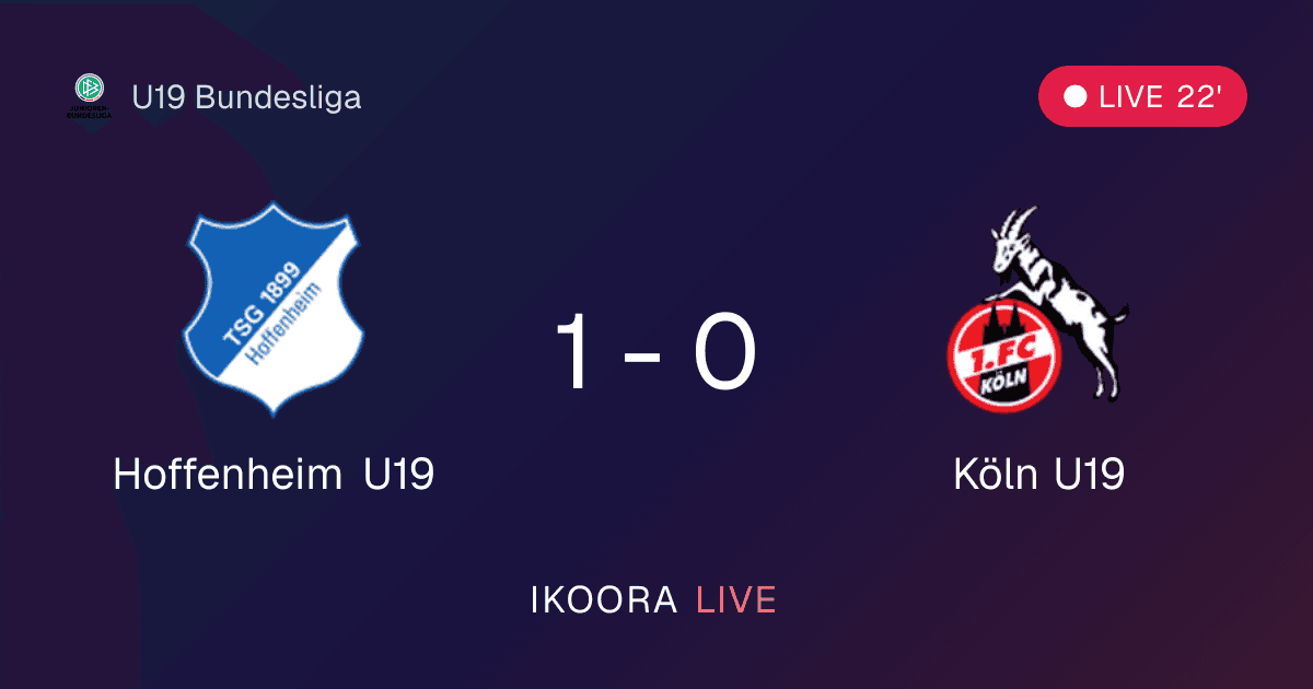 Live Preview: Hoffenheim U19 vs Köln U19