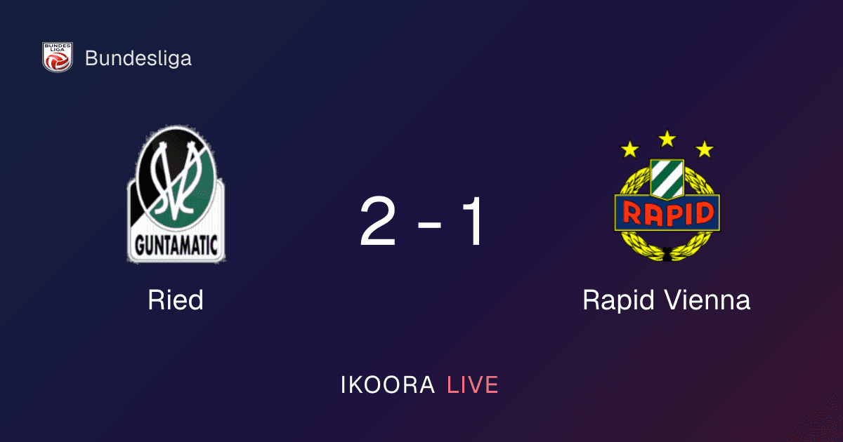 Match Report: Ried vs Rapid Vienna
