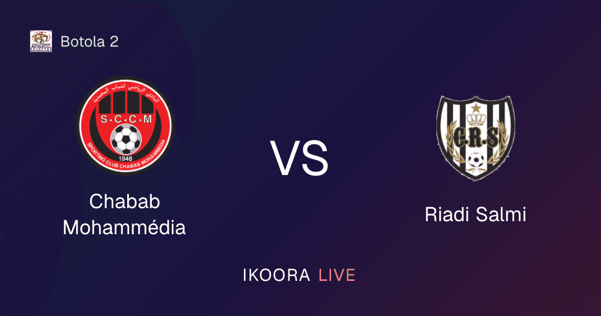 Live Preview: Chabab Mohammédia vs Riadi Salmi