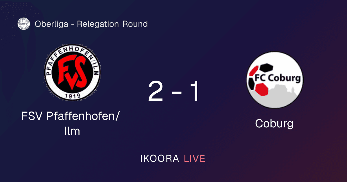 Match Report: FSV Pfaffenhofen/Ilm vs Coburg