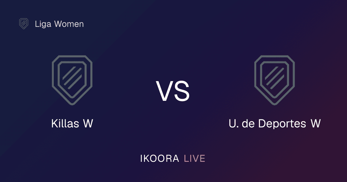 Live Preview: Killas W vs U. de Deportes W